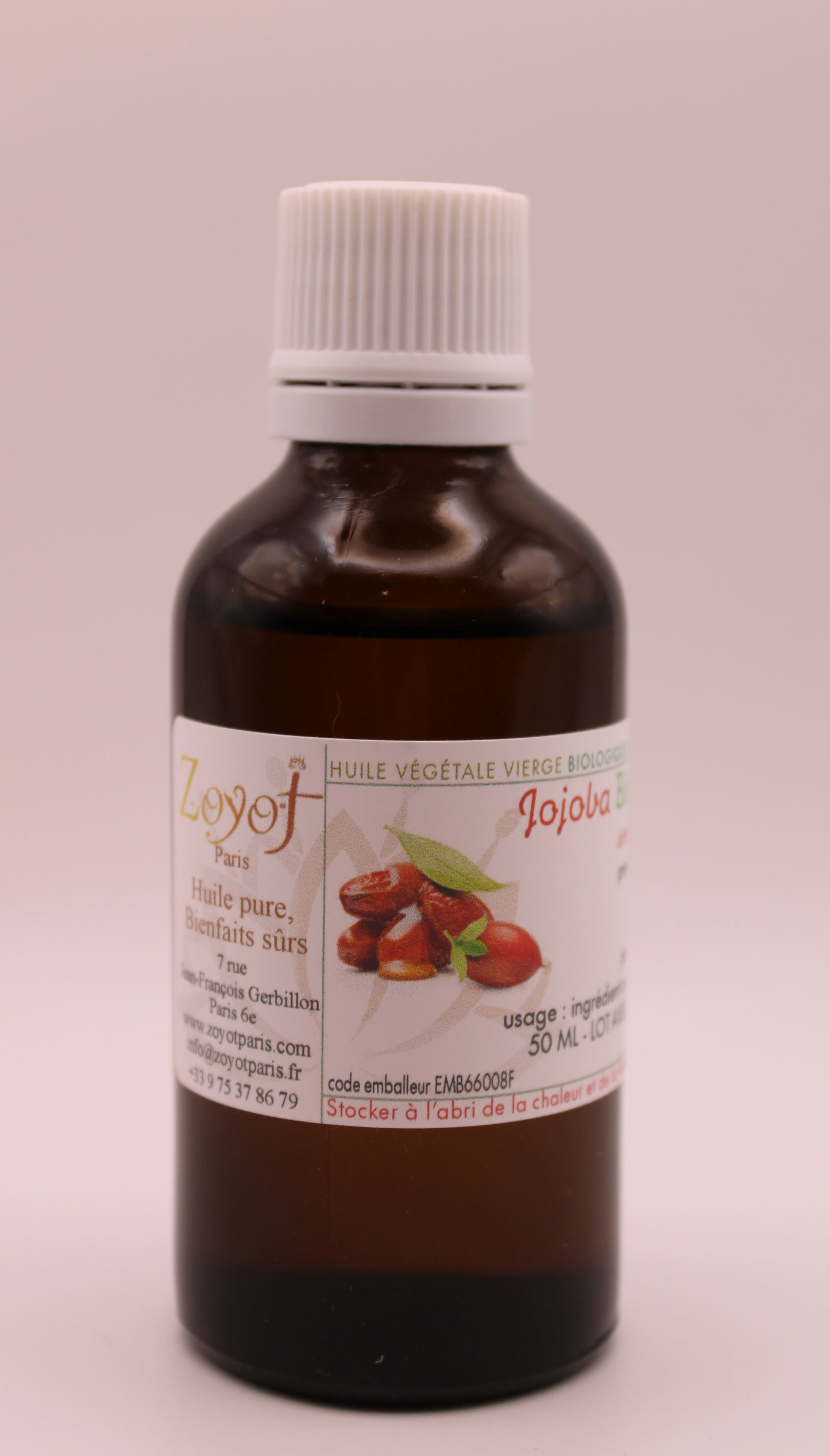 Huile Végétale BIO de Jojoba – 50 ml
