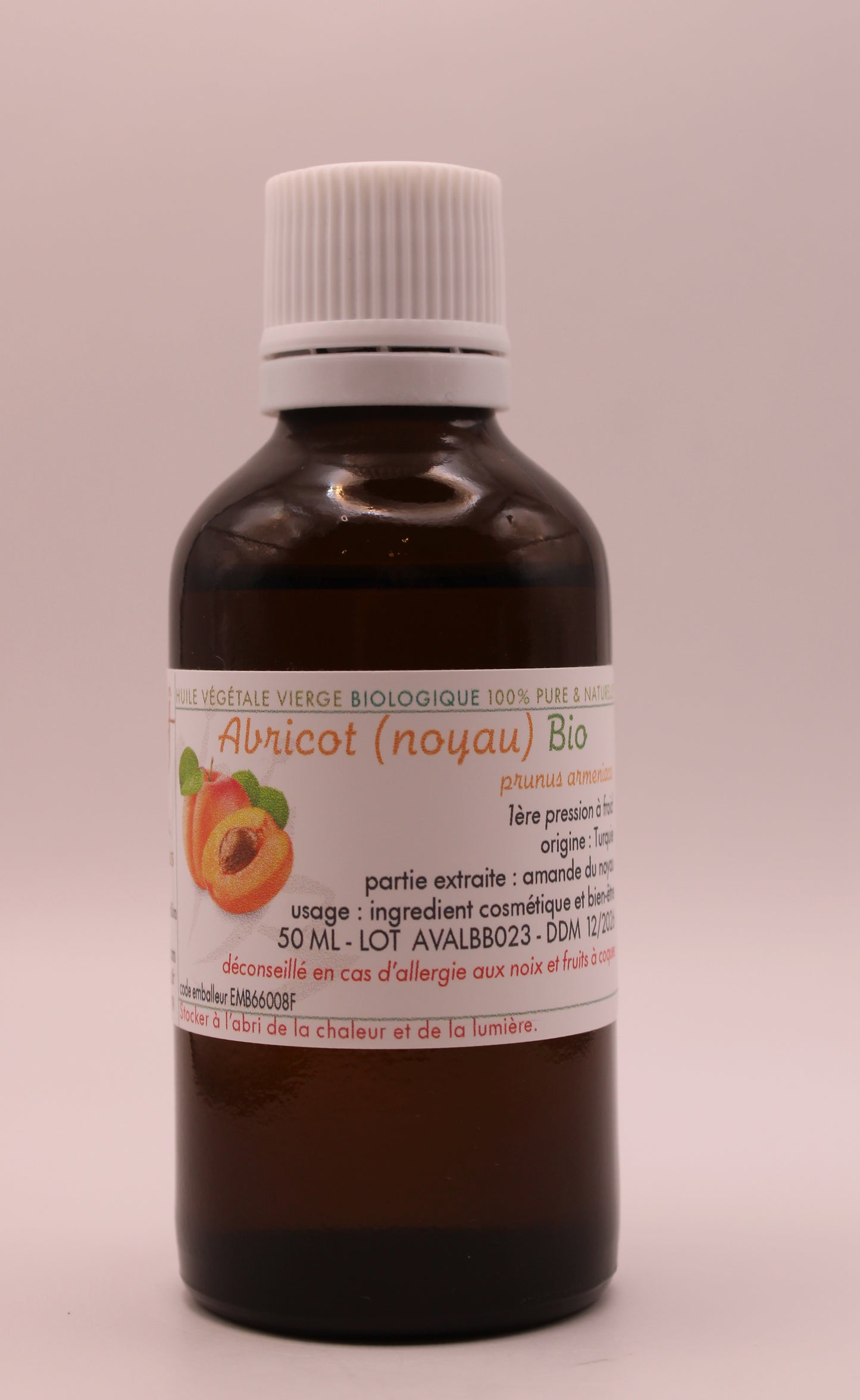 Huile Végétale BIO de Noyau d’Abricot