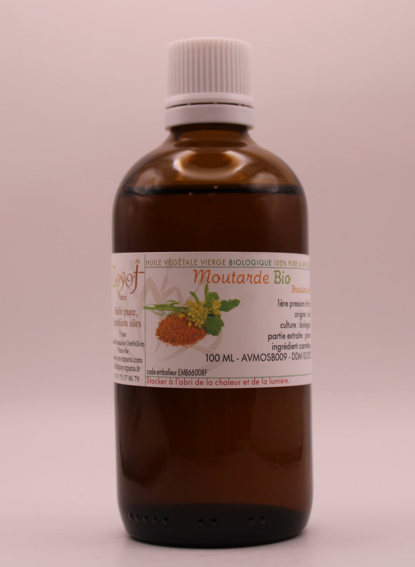 Huile Végétale BIO de Moutarde – 50 ml