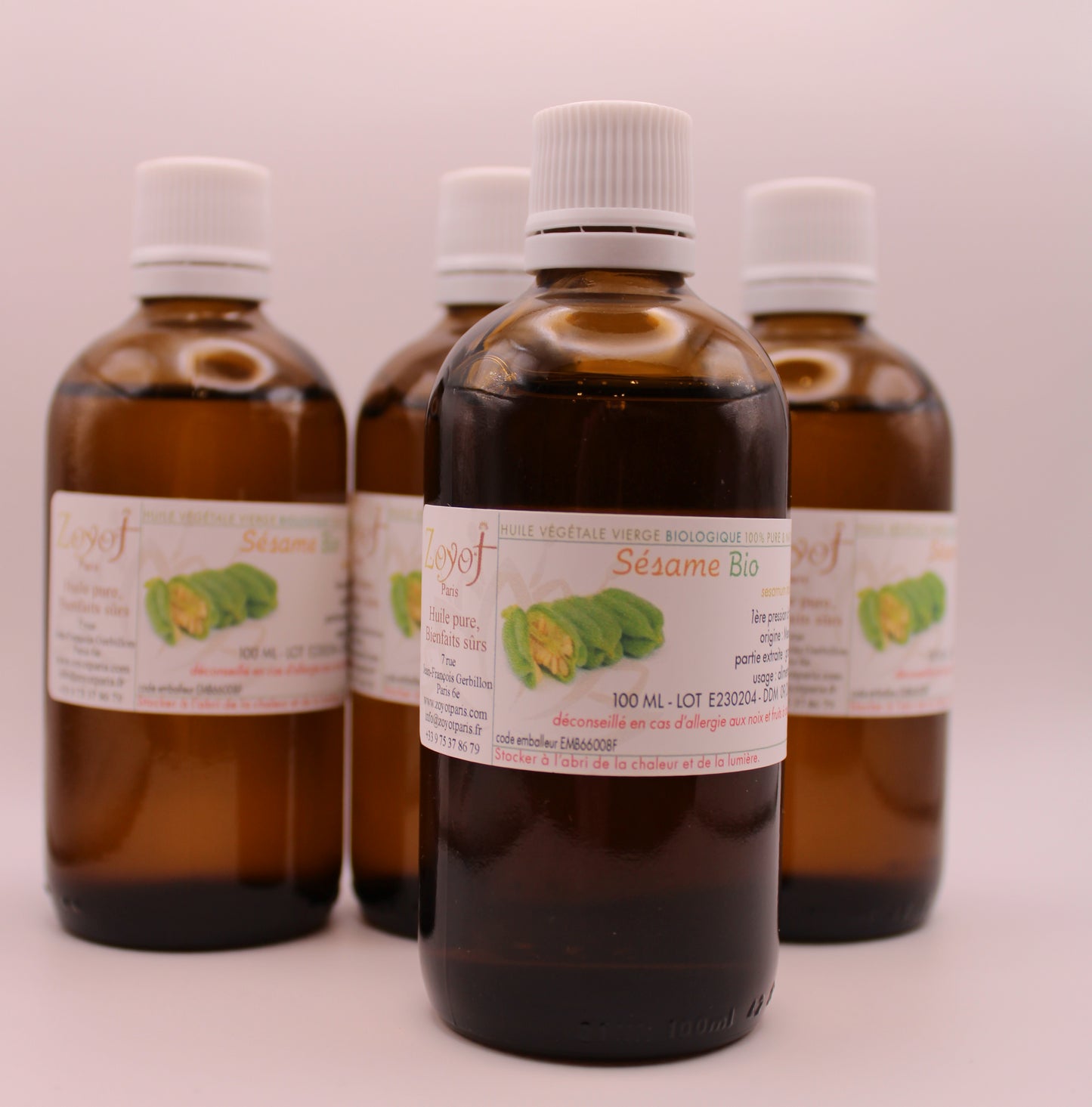 Huile végétale BIO SÉSAME 100ML
