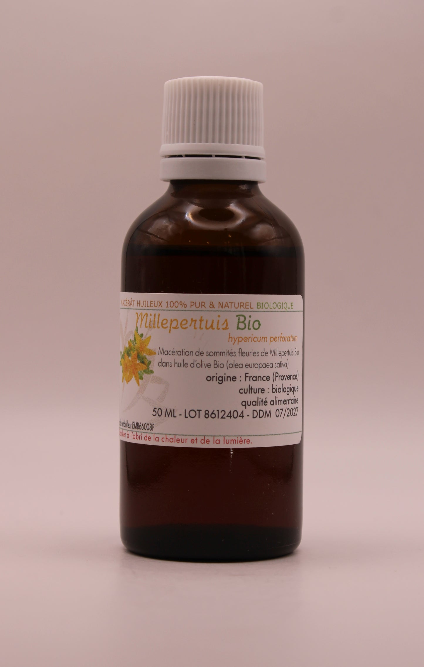 Macérât Huileux BIO de Millepertuis de Provence