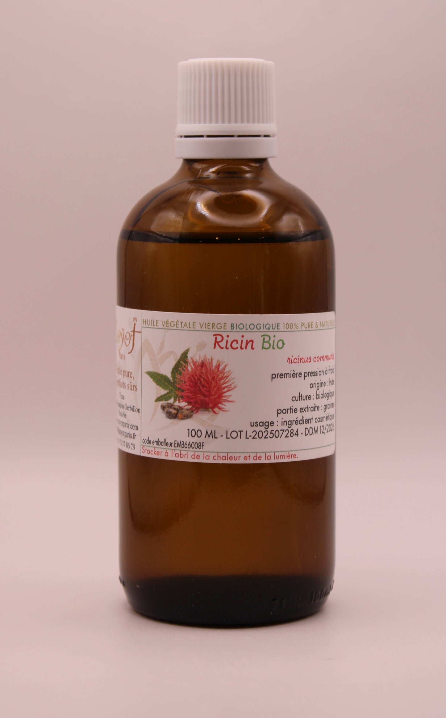 Huile Végétale BIO de Ricin