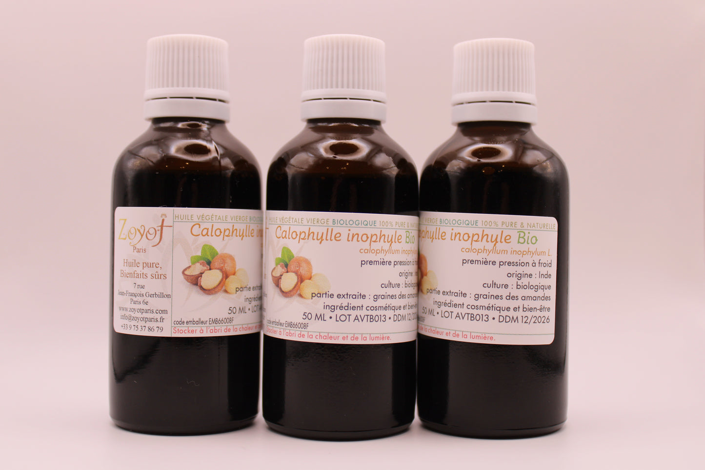 Huile Végétale Vierge BIO de Calophylle