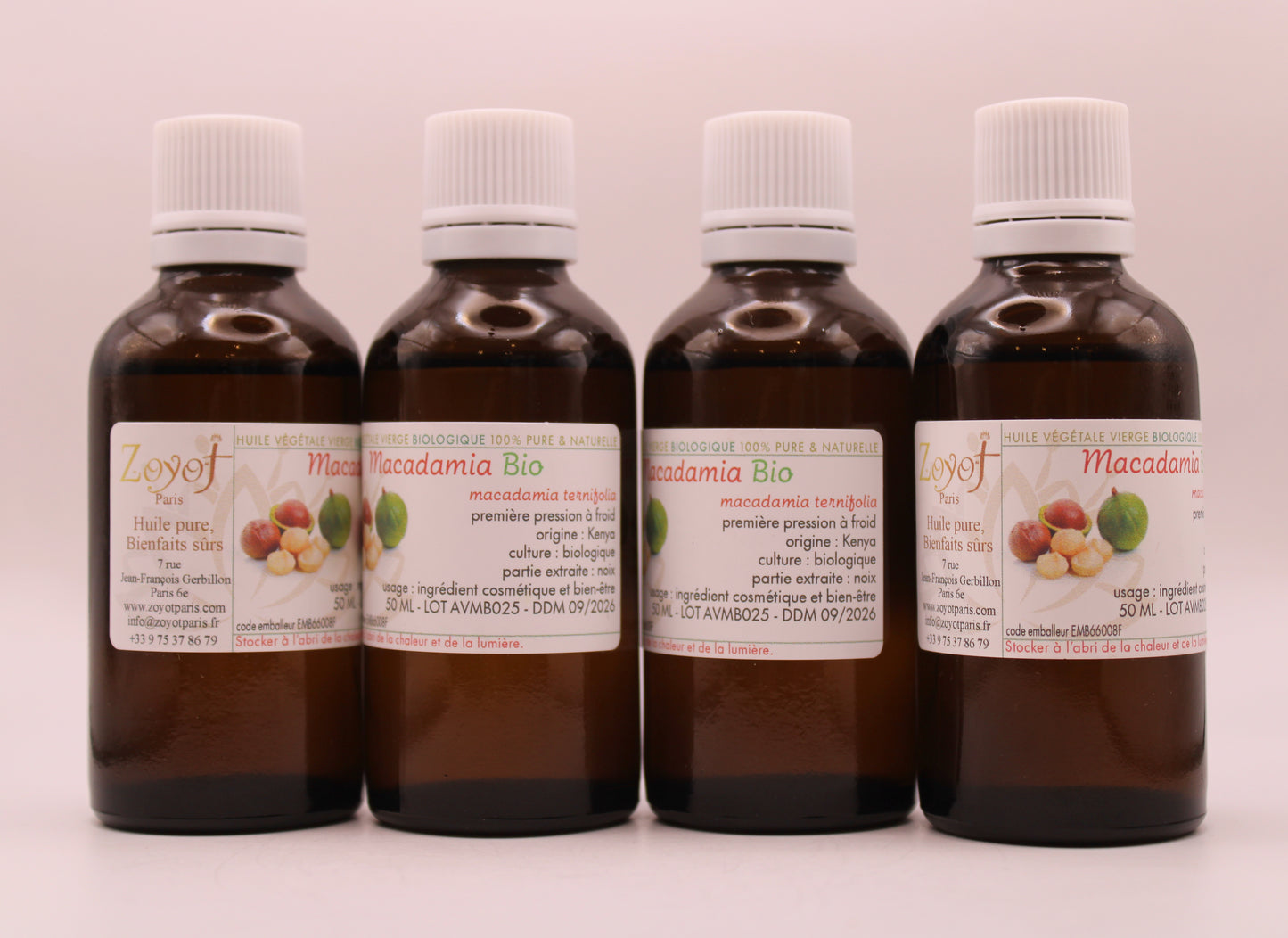 Huile Végétale BIO de Macadamia – 50 ml