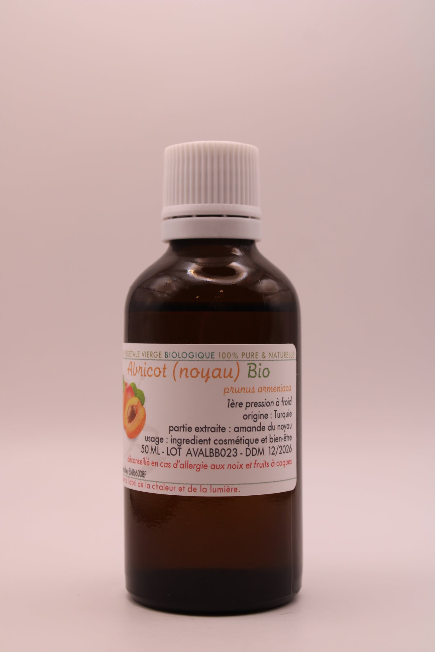 Huile Végétale BIO de Noyau d’Abricot