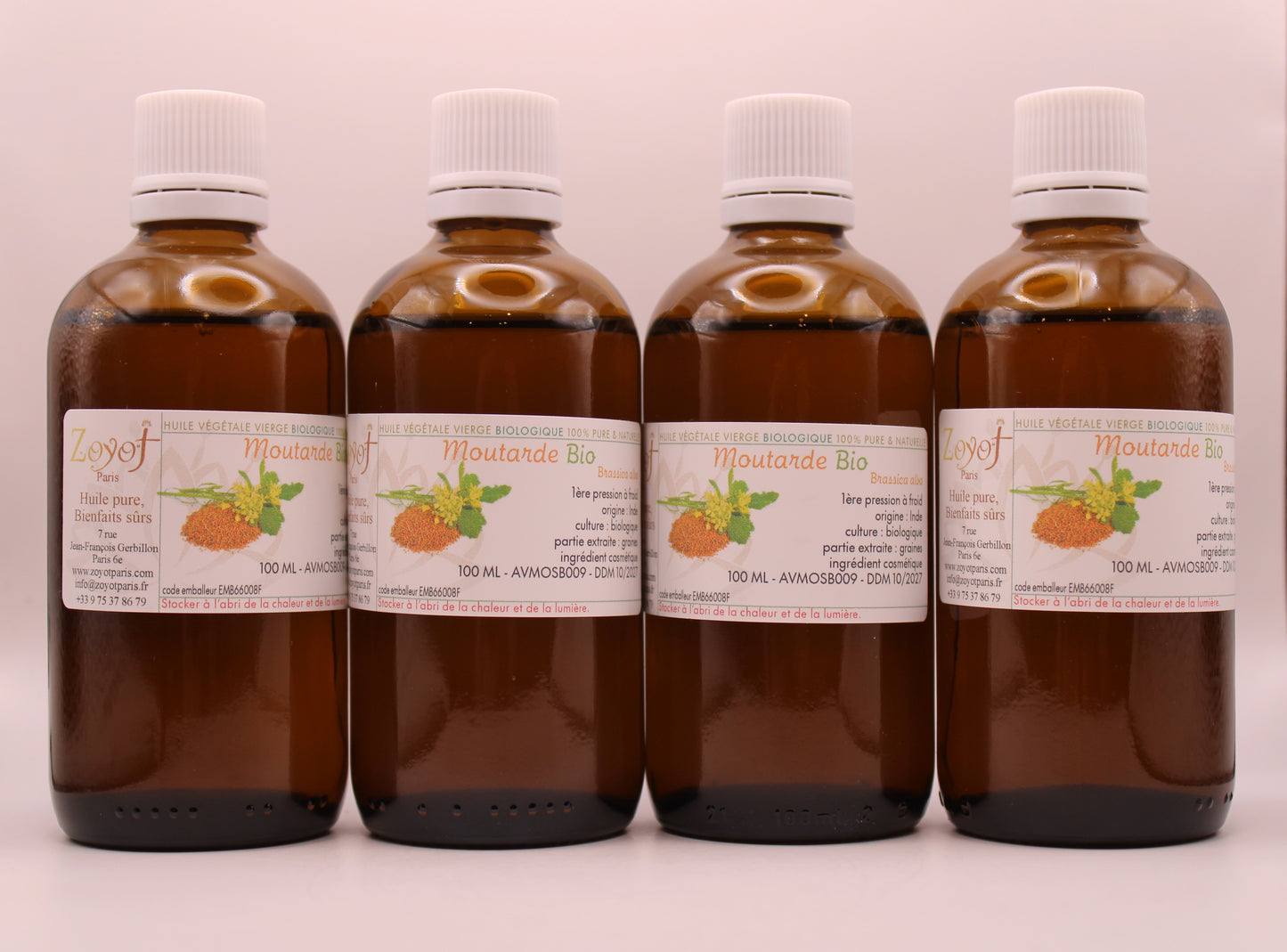 Huile Végétale BIO de Moutarde – 50 ml