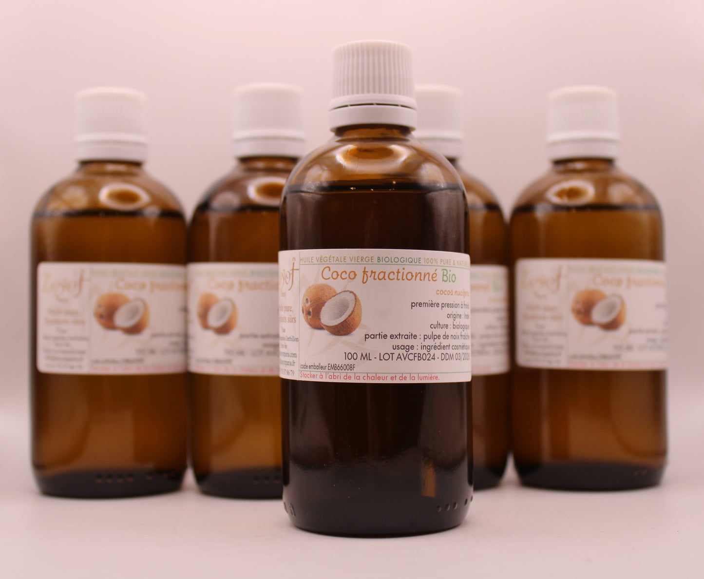 Huile Végétale BIO de Coco Fractionné – 100 ml