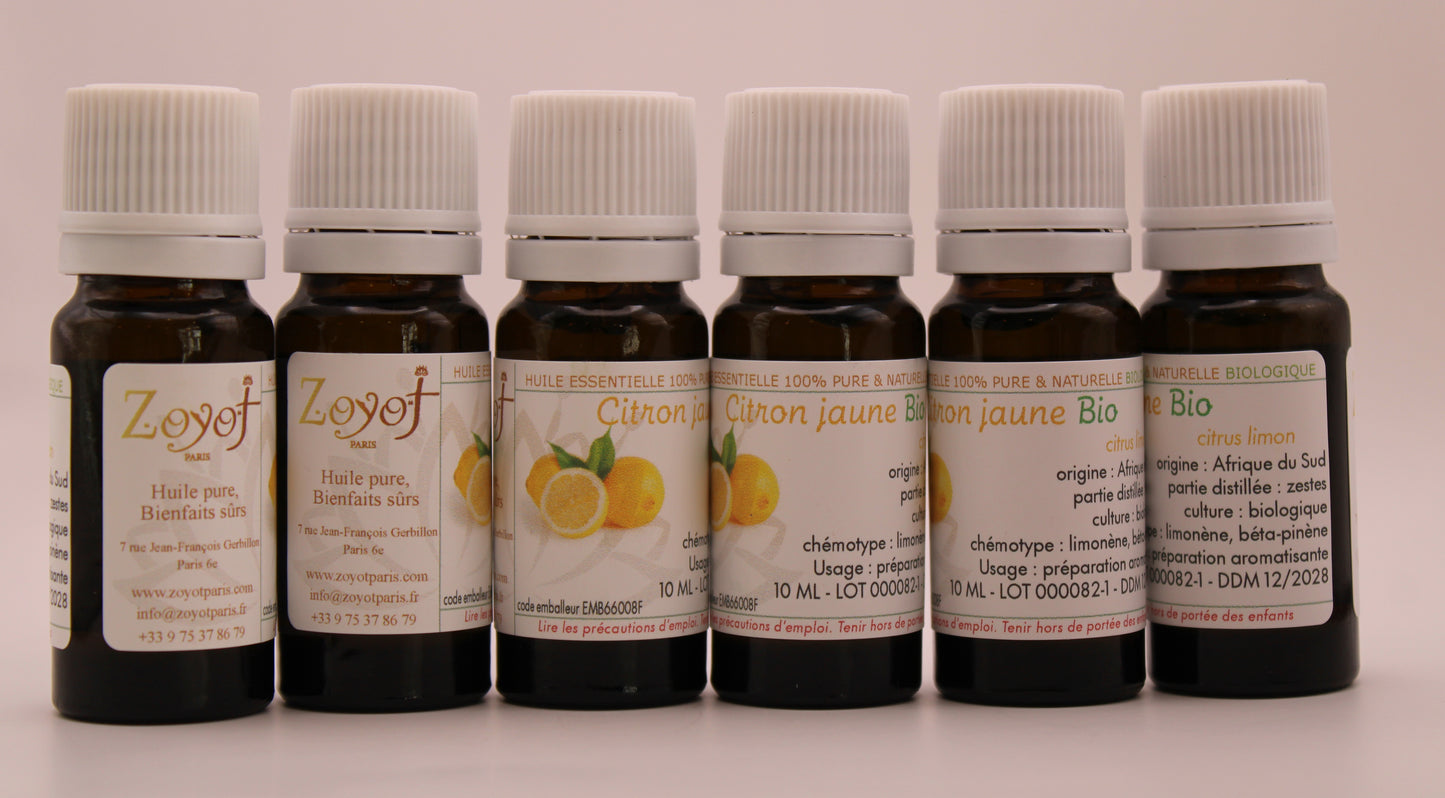 Huile Essentielle BIO de Citron Jaune