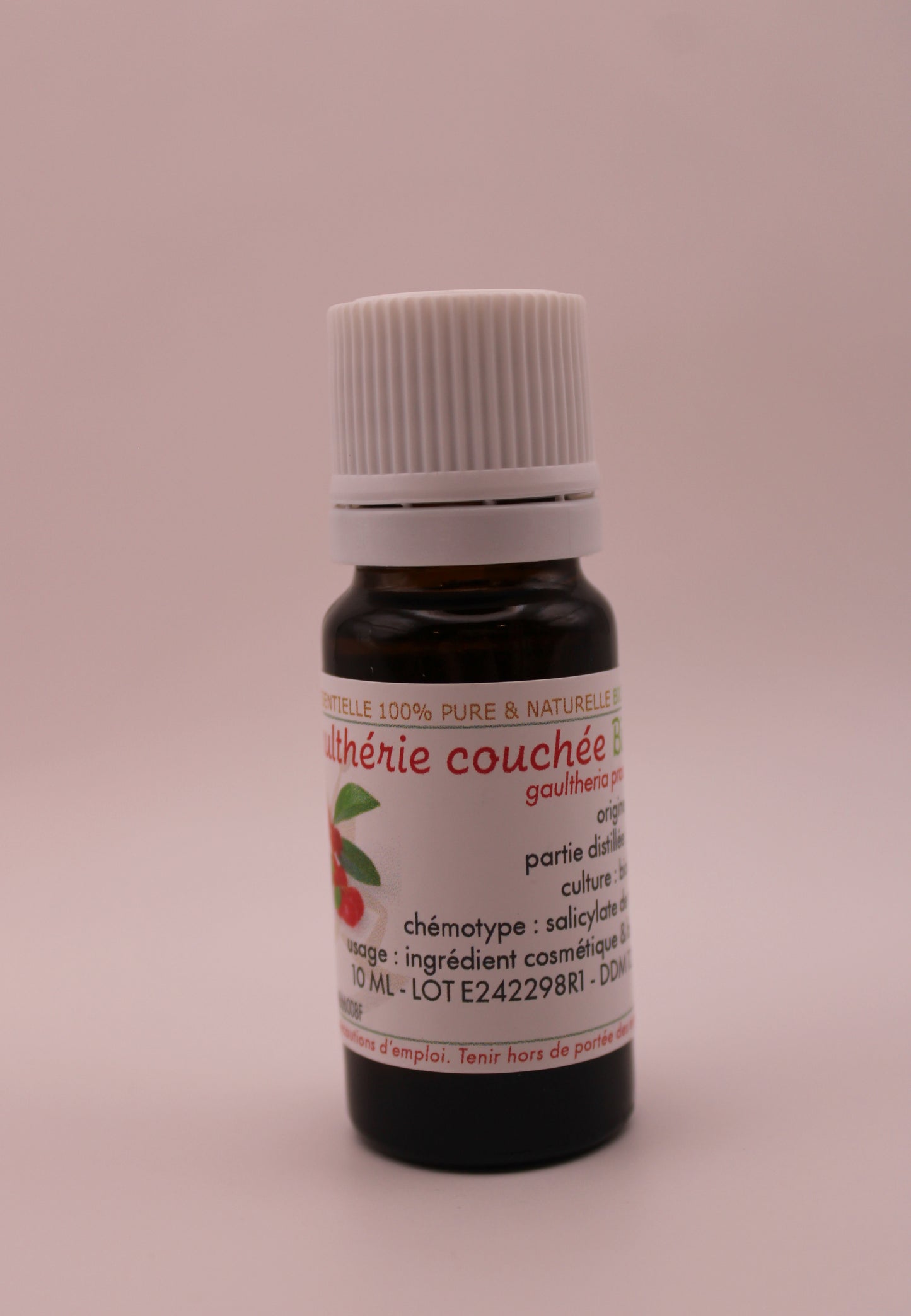 Huile Essentielle BIO de Gaulthérie Couchée
