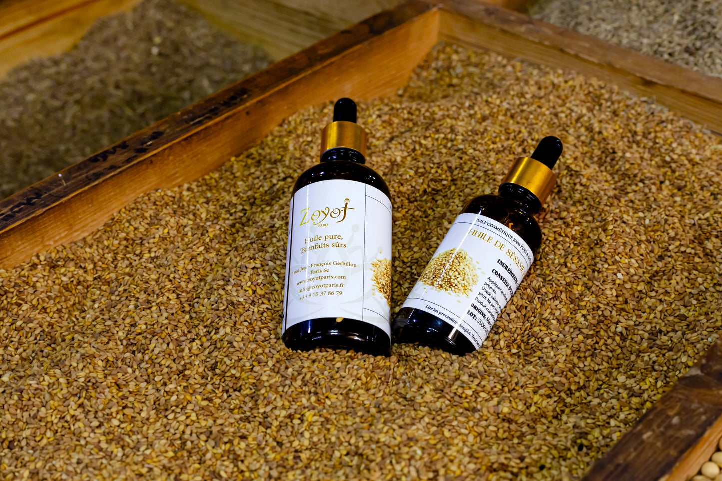 Huile de sésame pure du Maroc - ZOYOT PARIS