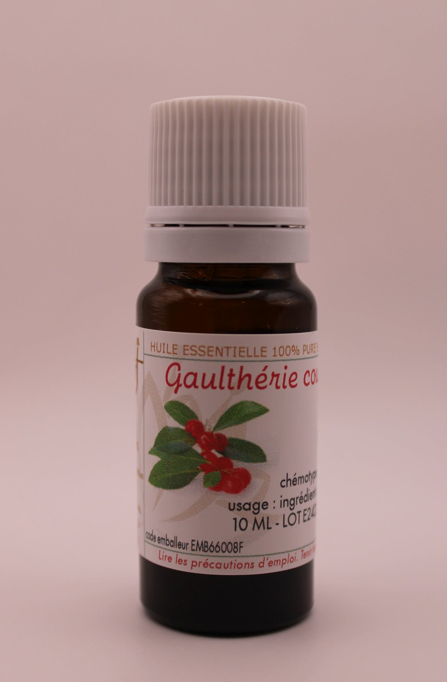 Huile Essentielle BIO de Gaulthérie Couchée