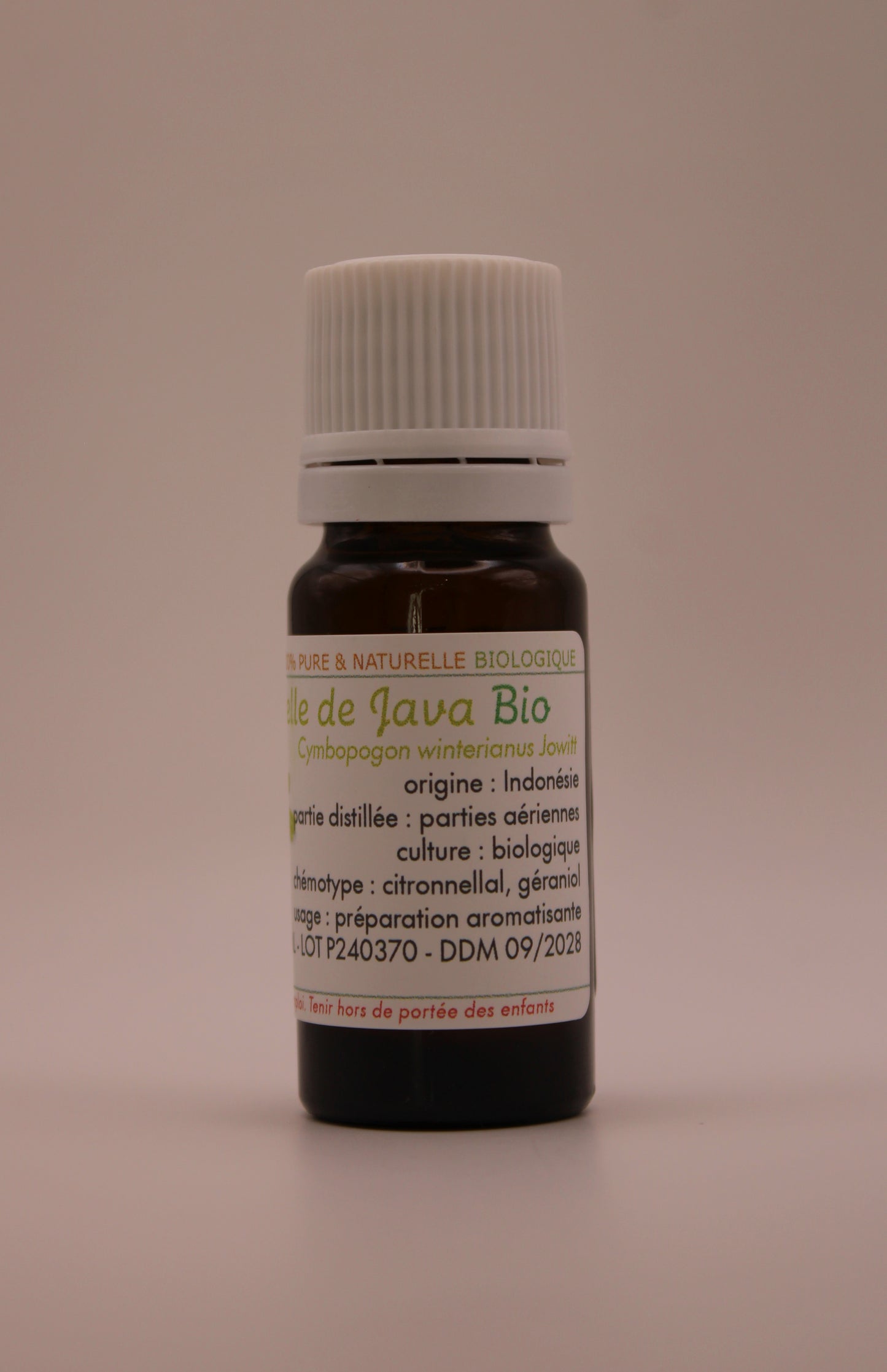 Huile Essentielle BIO de Citronnelle de Java
