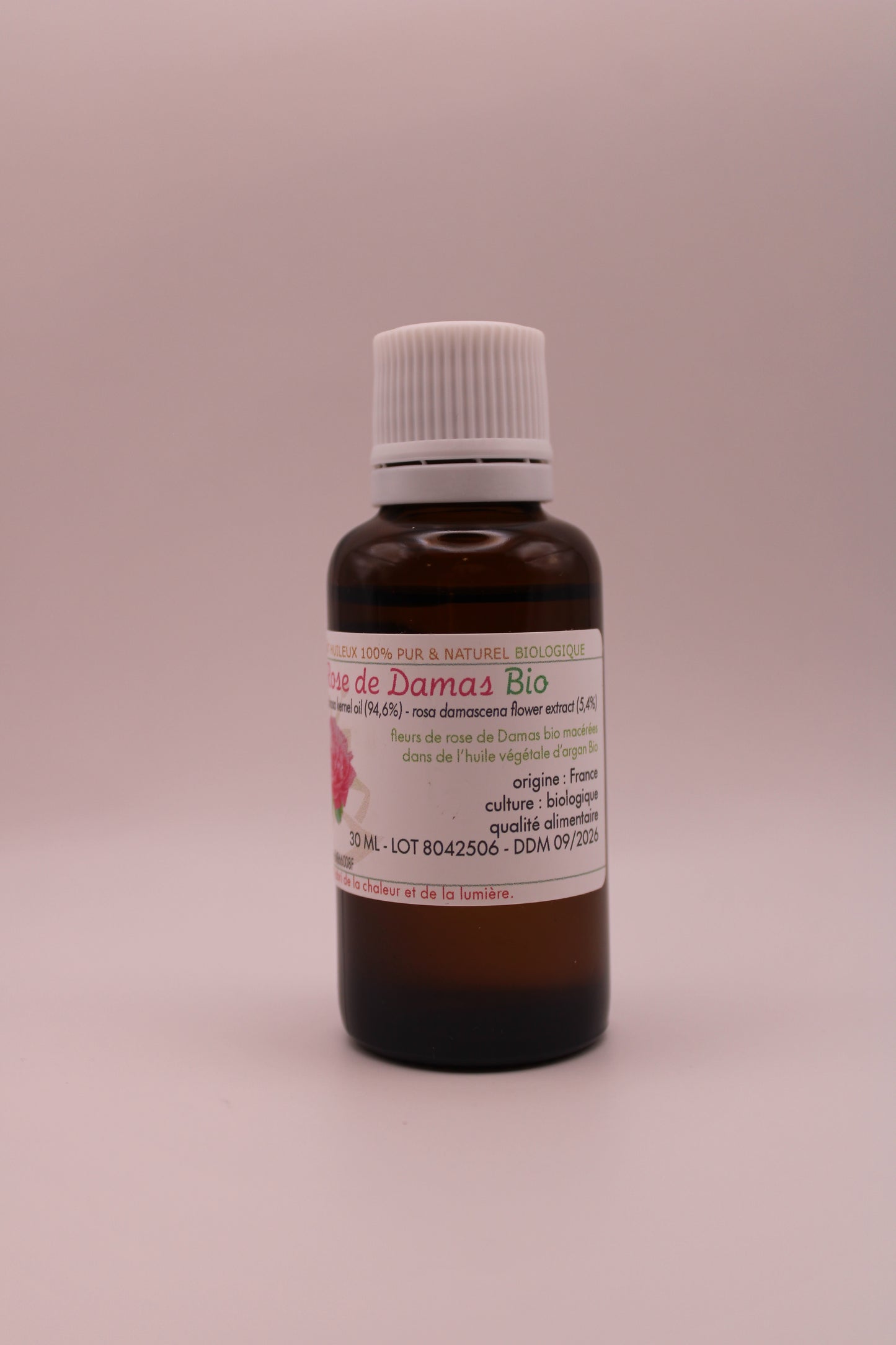 Macérât Huileux BIO de Rose à l’Huile d’Argan