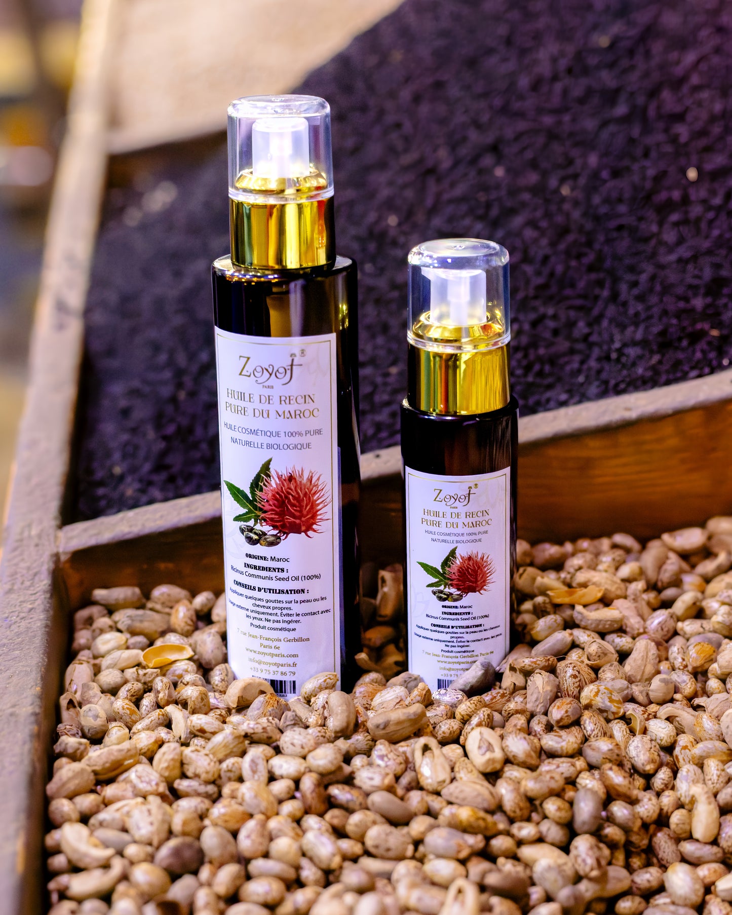 Huile de Ricin Pure du Maroc