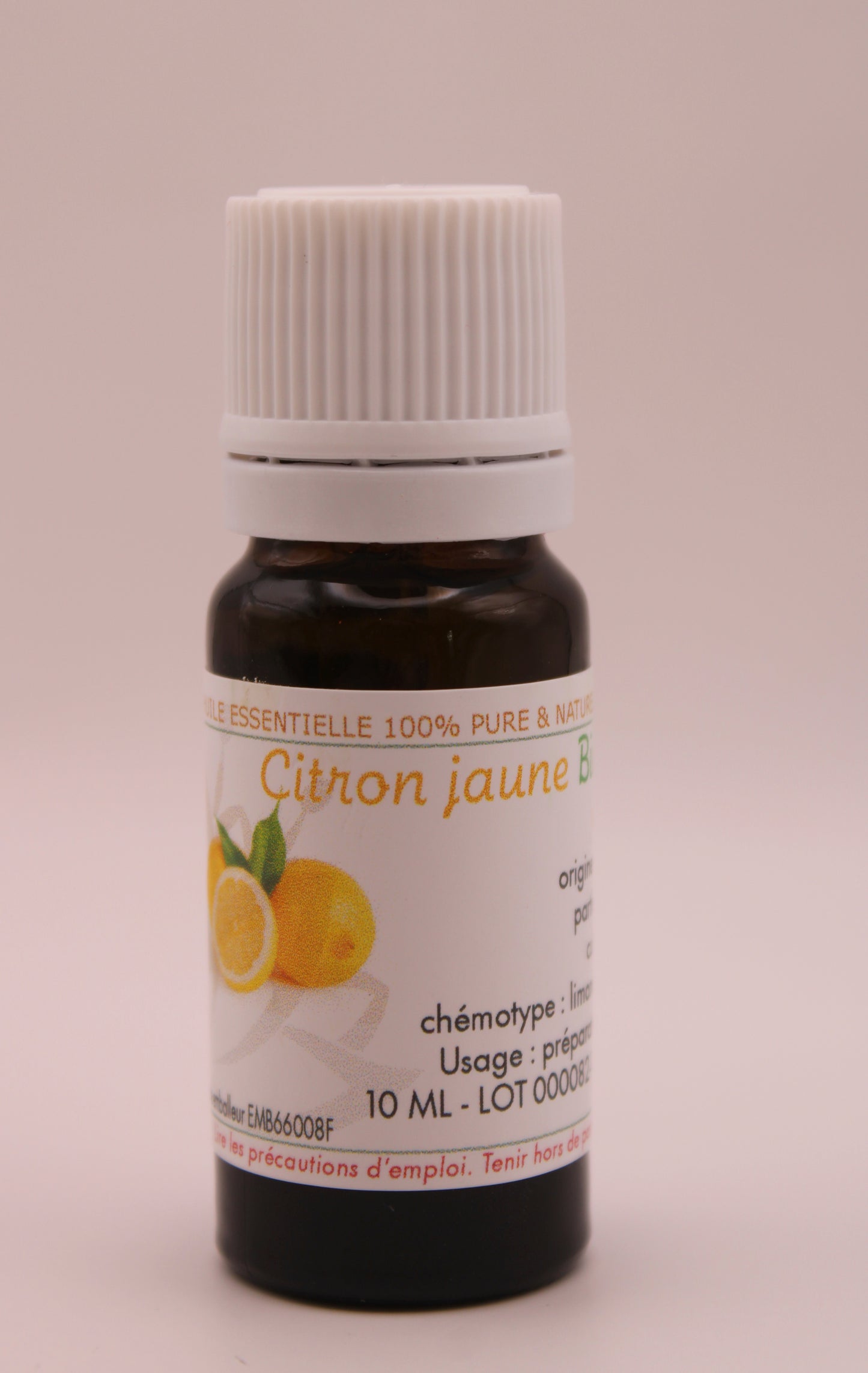 Huile Essentielle BIO de Citron Jaune