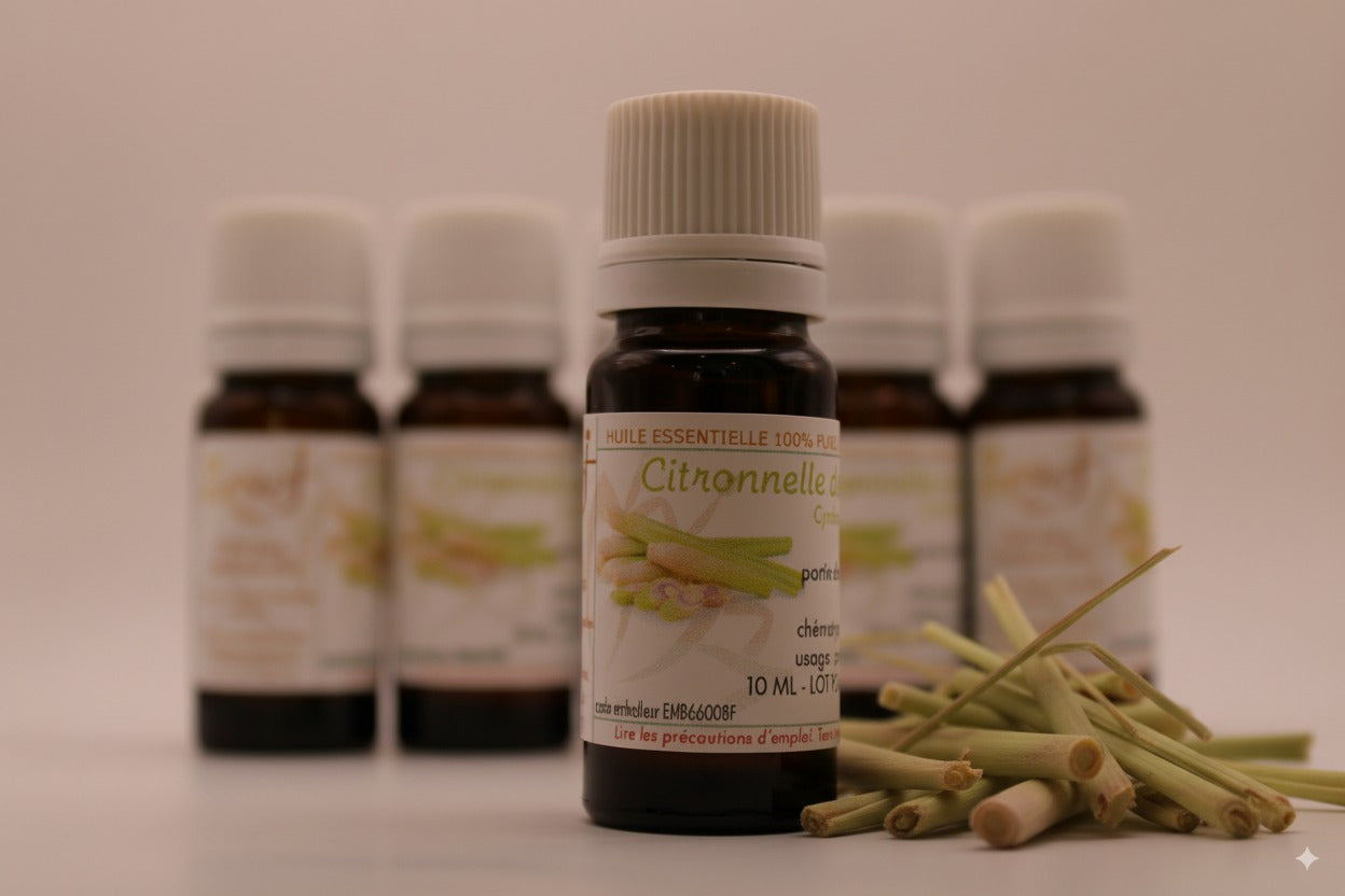Huile Essentielle BIO de Citronnelle de Java