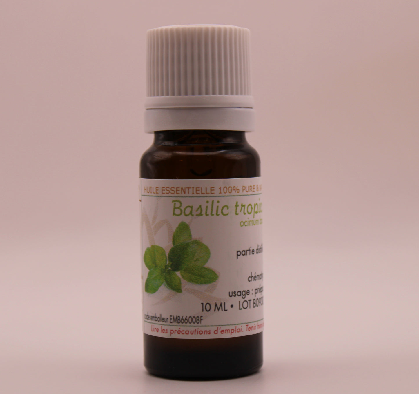 Huile Essentielle BIO de Basilic Tropical