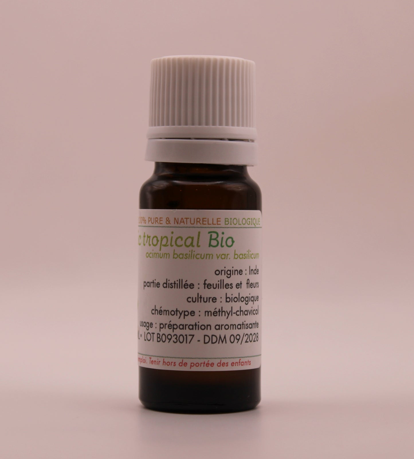 Huile Essentielle BIO de Basilic Tropical