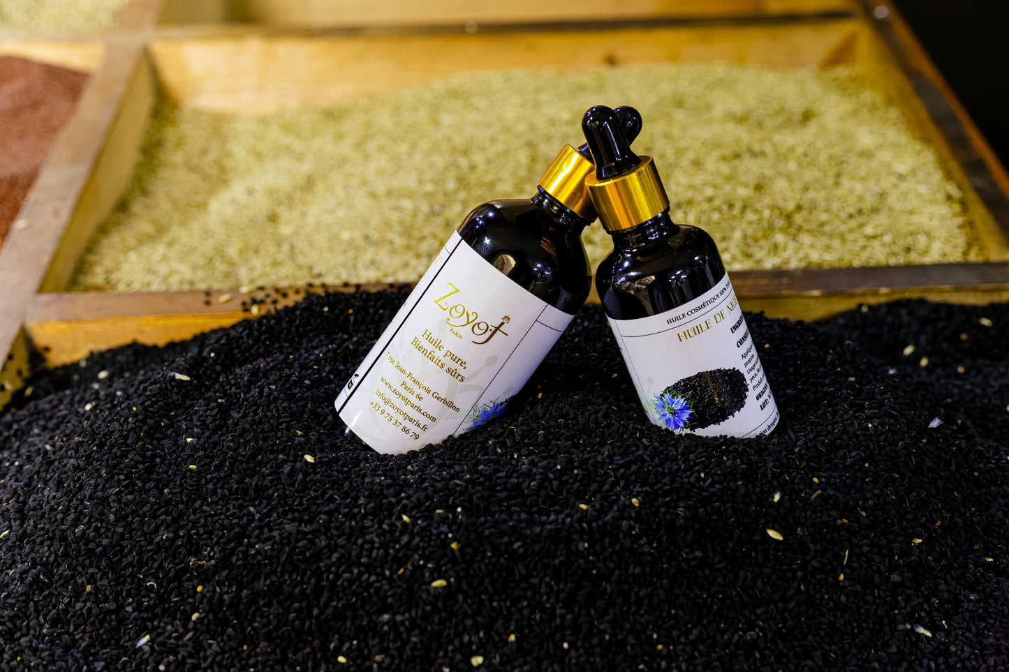 Huile de nigelle pure du Maroc