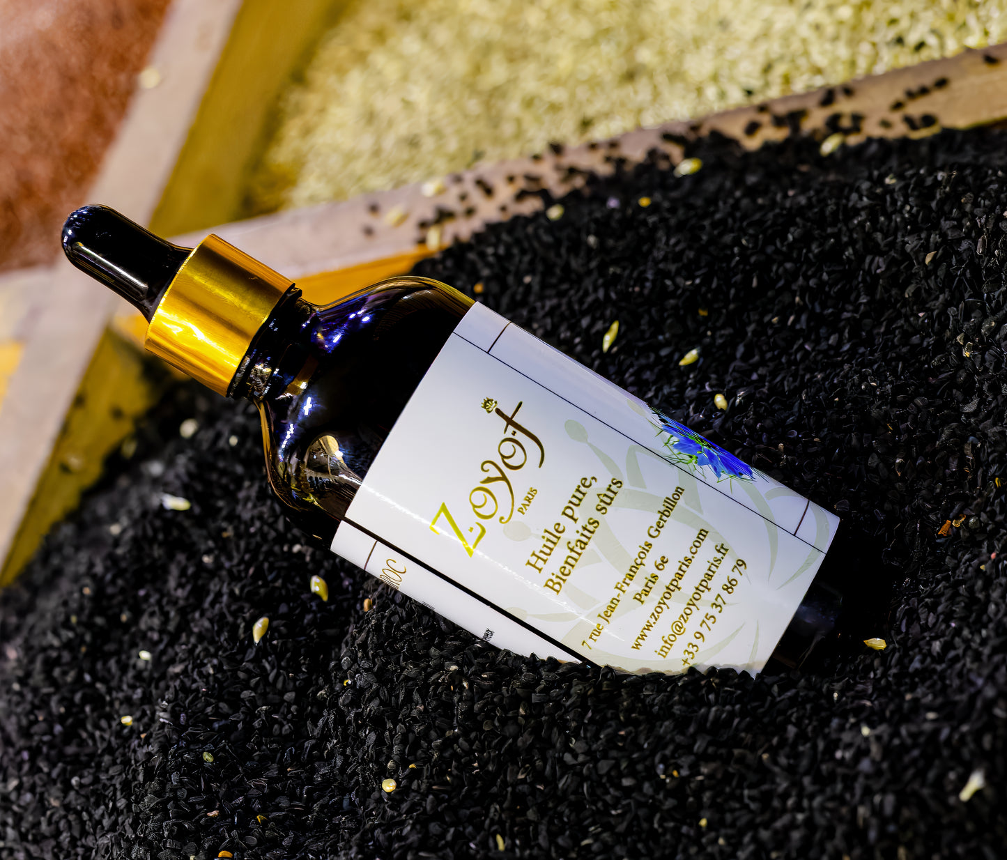 Huile de nigelle pure du Maroc