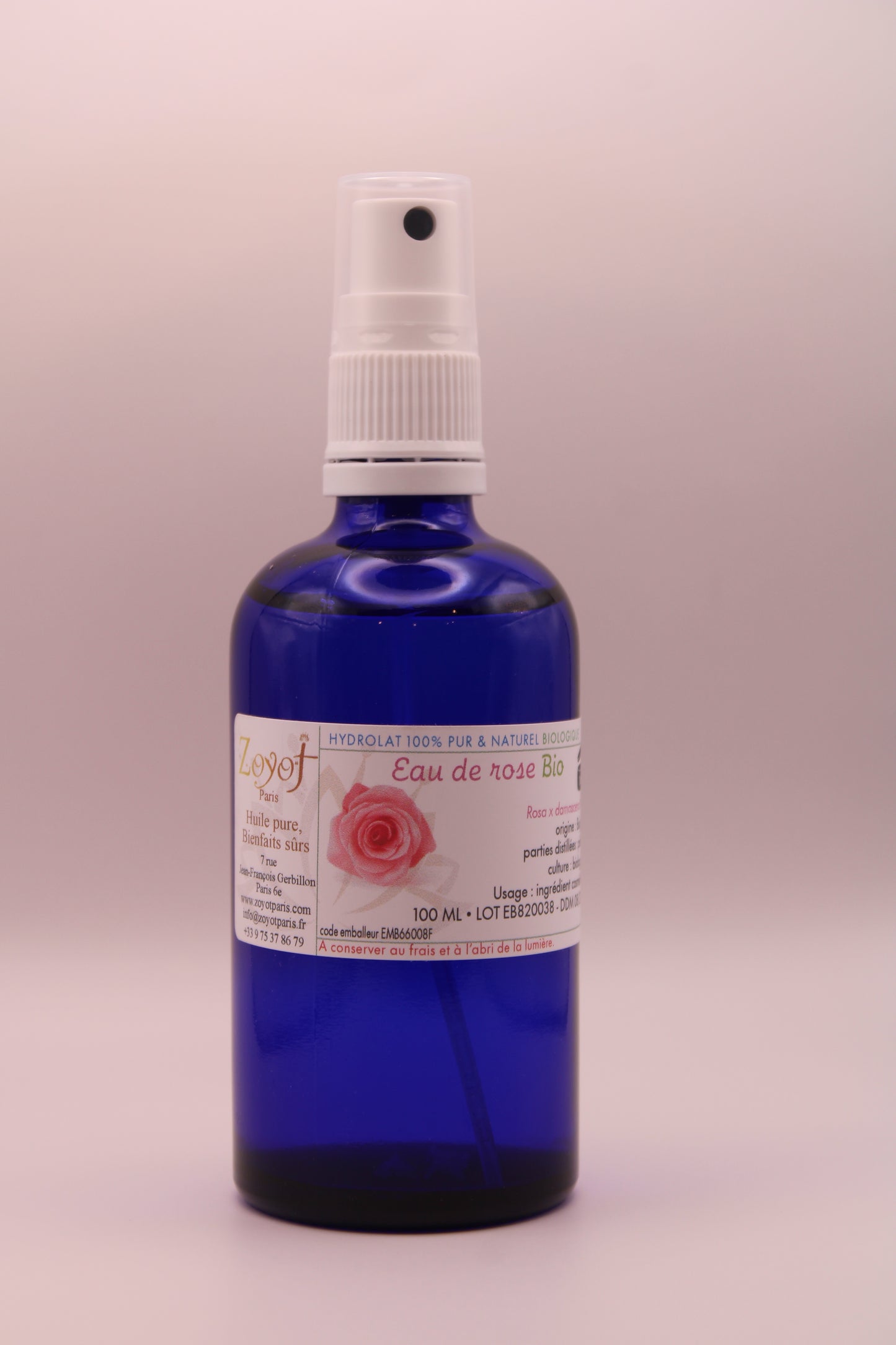 Eau de Rose Bio – Fabriquée en France